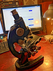 Vintage Polarising Microscope By J  Swift   Son Of London  19141 - C1960  Cased