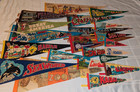 Vintage Travel Souvenir Pennant Lot Of 22 Zoo Museum Sea World Great America