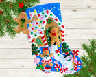 New Finished Bucilla Christmas Stocking Gingerbread Dreams Handmade Felt