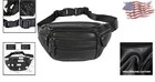 Versatile Unisex Leather Fanny Pack - Ideal For Hiking  Cycling  Or Running