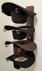 American Made Cowboy Hat Rack With Stars Powder Coated Rust
