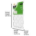 16 X 25 X 1 Standard Pleated Air Filter Fpr 5  3-pack  Air Filters Replacement