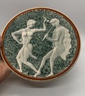 Vintage Greek Ceramic Plate Hand Made Ancient Greece Roman Wall Art 3d 7 5   