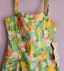 Deadstock Vintage 1960s Floral Swim Romper Print Playsuit Gabar Swimwear 20