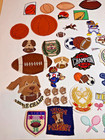 Vintage Sports Appliqu     Patches Lot Of 68  Hockey Football Baseball Basketball
