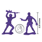 Timmee Processed Plastic Army Men 48pc Purple Tim Mee Toy Soldier Figures Usa