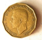 1946 Great Britain 3 Pence - Key High Value Date - Free Ship - Britain Bin Q