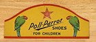 Vintage Rare Htf Poll Parrot Shoes For Children Advertising Paper Cardboard Hat