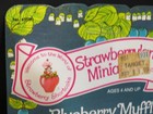 Vintage Moc Strawberry Shortcake Blueberry Muffin W Basket Miniature 1982
