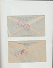 Two 1939 Brazil Registered Air Mail Covers To Usa  Backstamped  Great Stamps 