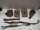 Red Army Soviet Russia Issued Belt Set W  Rpd ak Pouches   Tokarev Holster 1950s