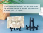 20 Pcs 3    Black Plastic Easel Display Stands     Mini Acrylic Plate Holders