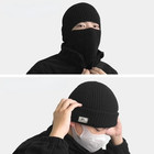 2 In 1 Winter Beanie Mask Knitted Balaclava Windproof Ski Hat New