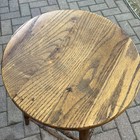 Antique Drafting Piano Bar Stool Turned Oak Chair Industrial 29 1 2  T  Sturdy