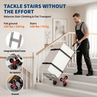 6 Wheel Stair Climbing Dolly 330 Lbs Heavy Duty Hand Truck Dual Handles Cart