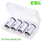 4x 800mah Cr2 3v Lithium Photo Batteries Dlcr2 elcr2 For Camera Flashlight Toy