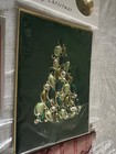 Papyrus Lot Of 6 Christmas Cards Gems  Sparkle Embellished 3d Tree Ornaments