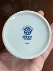 Epcot Center Ceramic Trinket Box Walt Disney World Souvenir Stripes Rainbow 80s