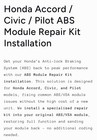 2007-2018 Honda Accord Pilot Civic Abs vsa Module  Repair Service     2day Ship    