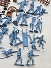 Vintage Marx Blue   Gray Civil War Playset Lot Soldiers Horses Tents Accessories