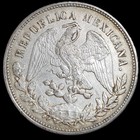 Mexico Second Republic 1 Un Peso 1900 Cn Jq Culiacan Mint Au Sharp Detail