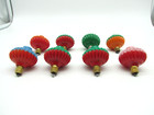 Vintage Noma Christmas Light Base Parts Lot Of 8 Multicolor Untested