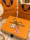 Louis Vuitton Key Chain 100  Authentic Pink White Gold Key Holder Classic