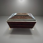 Antique Anglo-indian Teak sandalwood Casket Sewing Box   Lap Desk  19th C