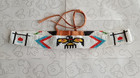 Beaded Collar Seed Bead Choker Hat Band Vintage Thunderbird Native American
