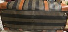 Authentic Fendi Pequin Boston Duffle Bag Large 50cm Travel Weekender Italy
