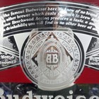 Vintage Budweiser Lager Beer Anheuser Busch Mirror Bar Sign Man Cave 26  X 20   