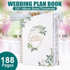 188 Pages Wedding Planner Book Bridal Planning Binder With Countdown Calendar