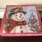 Lot Of 9 Patterns Vtg Christmas Paper Napkins  over 70  Beverage Size D  coupage