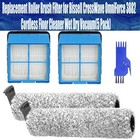 Roller Brush Filter Kit Replacement For Bissell Crosswave Omniforce 3882 Cord   