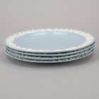 4x 9      Luncheon Plates  2 Sets Available  Cream On Lavender Queensware Wedgwood