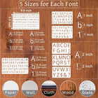 1 3  1 2  3 4  1  2 Inch Letter Stencils For Painting  35 Pack  9 8 X 5 9 Inc   