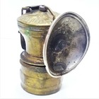 Vintage Antique Brass Auto-lite Carbide Miner s Head Lamp Universal Lamp Co 