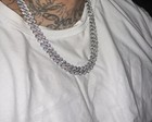 Ice Out Silver Vvs Diamonds Drip Test Never Tarnished New Item 24 In Men   s