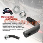 Tree Kicker Mounting Hardware Kit Set For Polaris Rzr Xp 1000 Turbo S 4 Seats