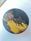 Antique 19thc Imperial Russian Lacquer Tea Caddy Vishnyakov   Sons Troika Box 5 