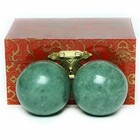 Brabud 1 57  Marble Green Baoding Balls Chinese Health 1 57 Inch  pack Of 2 