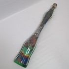 Vintage Stretched Glass Coca-cola Coke Bottle Long Neck Sand Art   14    Tall  