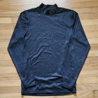 Under Armour Coldgear Men s S Long Sleeve Mock Neck Compression Shirt Gray black