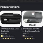 Hp Officejet 3830 Wireless Color Inkjet All-in-one Printer Scan Copy Fax