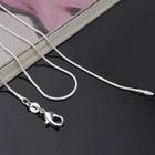 Men women s 925 Sterling Silver Tarnish-free Italian Snake Chain Necklace 16-24 