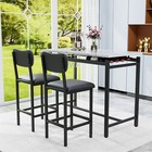 3 Piece Dining Table Set Table   2 Chairs Home Kitchen Breakfast Furniture
