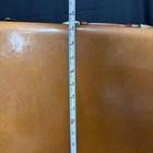 Vintage 1950 s Large Samsonite Brown Faux Leather Hard Shell Luggage Suitcase