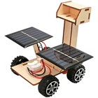 Diy Solar Powered Car Kit Wooden Stem Puzzle Science Toy Kids Educational Gift