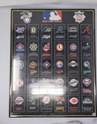 Vintage 1997 Mlb Logos Collage 20x16 Framed Norman James Corp Poster