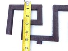Vintage Pediment Cast Iron Greek Key Design Wall Decor Art Panel 18  X 5  Si